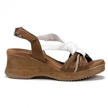 Sandalias de Cuña Dorking by Fluchos D8714-LELE en Cuero Blanco Leonor