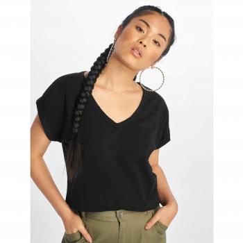 Urban Classics Women's Extended Shoulder V-Neck Tee - Size XS to 5XL - Black