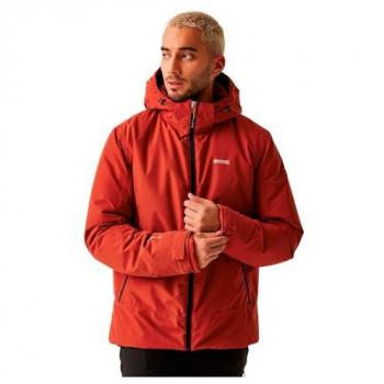 Regatta Men's Insulated Waterproof Frelton Jacket - Red Ochre/Black, Size: XXL