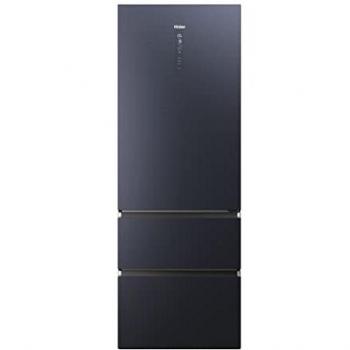 Haier 3D 70 Series 7 HTW7720ENMB - Frigorífico Combi, Cajones Direct Access, Conexión WIFI, Motor Inverter, My Zone, Cajón Humidity Zone, Total No Frost, Ancho 70cm, Alto 2m, 483L, Clase E, Negro