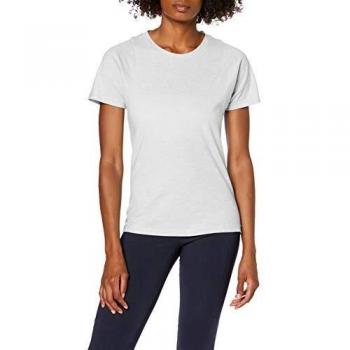 adidas Women ID Winners Crew Neck tee T-Shirt, Mujer, White/Mgh Solid Grey, L