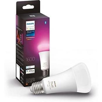 Philips Hue White and Color Ambiance A67 Bombilla LED Inteligente 13.5W E27, 1600 Lúmenes, 2000K-6500K RGB