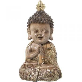 Figura Decorativa Buda Alexandra House Living Acrílico Plástico Melamina 13 x 10 x 23 cm