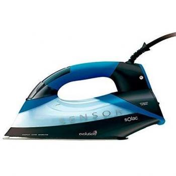 Solac S91863400 CVG9901 Sensor Evolution Tactile-Centro de Planchado Compacto,2400W, Suela anodium, sistam Auto-Pause, 2400 W, 0.35 litros, Acero, Negro y Azul