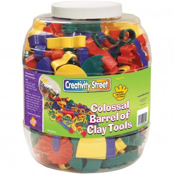 Colossal Barrel of Clay Tools, 144 Cutters in 24 Designs, Five Tools in Each