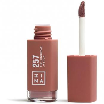3INA MAKEUP The Longwear Lipstick 257 - Dark Pink Matte Lipstick with Hyaluronic Acid - Long Lasting Highly Pigmented Liquid Lipstick - Vegan - Cruelty Free