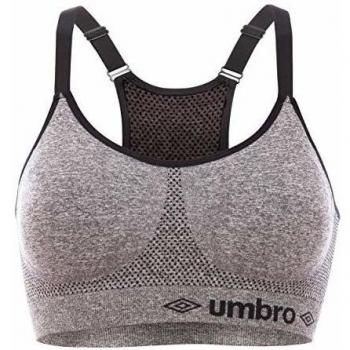 UMBRO T107-1-S Deportivo, Costuras S/M, 1 Sujetador Gris, Mujeres