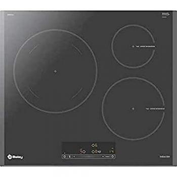 Balay 3EB965AU Placa de Inducción, Gris antracita, Zona gigante 28cm, Función Sprint, Control Deslizante
