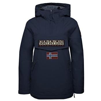 Napapijri Women's Rainforest Pocket 4 Anorak Jacket - Navy Blue - Size S
