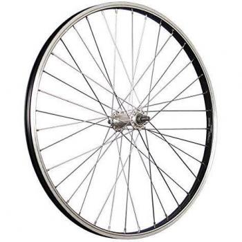 24 Front Bike Wheel - Stainless Steel/Aluminium 507-19 Black/Silver