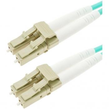 Cable de fibra óptica OM4 multimodo dúplex LC a LC 50µm/125µm, 10m