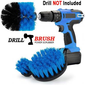 Swonuk Drill Brush, 3pcs Taladro Cepillos Accesorio 2 3.5 4 Power Scrubing Auto Cepillo para Coche, Alfombra, Cuarto de baño, Suelo de Madera, lavadero, Cocina