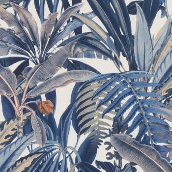 Papel pintado vinílico botánico tropical Kenya multicolor Rasch