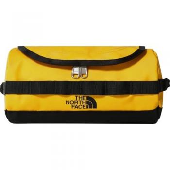 Neceser unisex The North Face BC Travel Canister amarillo intenso y negro, con múltiples bolsillos, diseño resistente y compacto, ideal para viajes