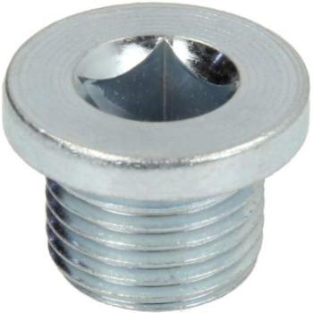 Tapón de drenaje ELRING 390.430 con rosca para cárter de aceite y colector de aceite, fabricado en material resistente a la corrosión, diseñado para sellar herméticamente y evitar fugas de aceite