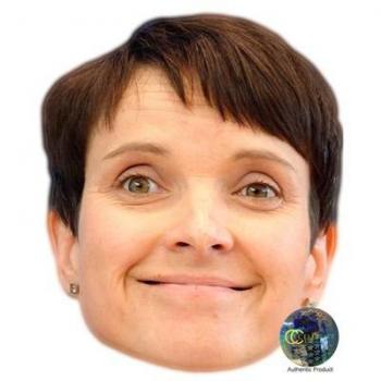 Frauke Petry Máscaras de personajes famosos, caras de carton