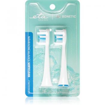 ETA Sonetic SoftClean 0707 90300 Toothbrush Replacement Heads for ETAx707 (2 pcs)