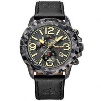 Timberland Mens Chronograph Quartz Watch with Leather Strap TBL15474JSGY.61