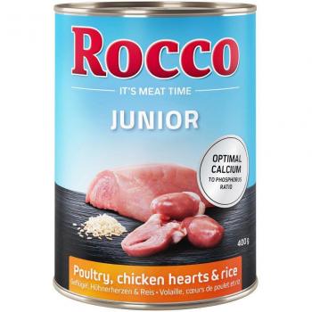 Rocco Junior 24 x 400 g - Poultry with Venison and Rice