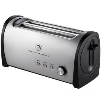 Tostador Juanita Krokko 1000W - 2 Ranuras, Ajuste de Tostado, Función Descongelar y Recalentar, Expulsión Automática, Bandeja Recogemigas y Ap