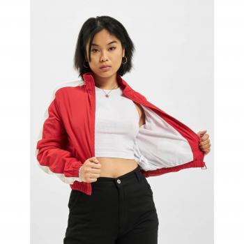 Urban Classics Women's Short Crinkle Striped Track Jacket