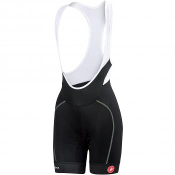Castelli Culote Corto Con Tirantes Ciclismo Mujer 2018 Velocissima Negro-Pastel