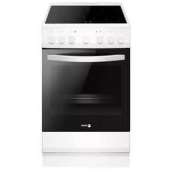 Placa Vitrocerámica Fagor FACV103B-1, 4 Fuegos, 6000W, Blanca