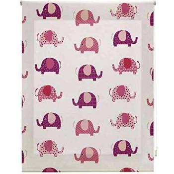 Homeflex Storalia - Estor Digital Infantil Elefantes - Enrollable - 110X250 cm - Disponible en Varias Medidas