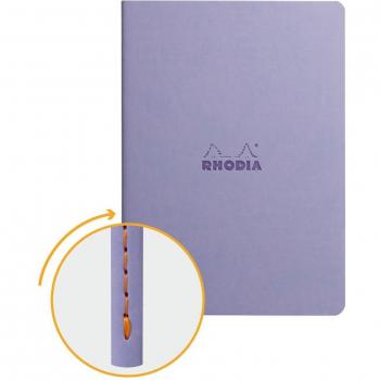 Cuaderno con costura en lomo A5 - Rhodia 116409C - Líneas horizontales