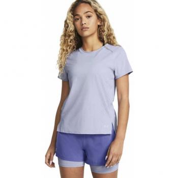 Camiseta de Running Under Armour Laser SS Mujer - Color Violeta - Talla S