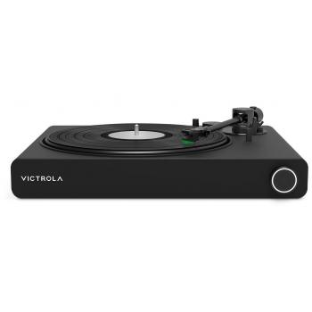 Tocadiscos Victrola Stream Onyx - Giradiscos de tracción por correa, inalámbrico, compatible con Sonos, semiautomático, acabado negro mate