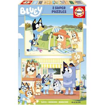 Educa Borras Bluey Puzzle Infantil de Madera 2x50 Piezas