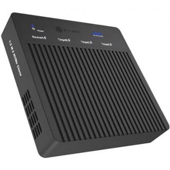 Estación de acoplamiento y duplicador USB4 para 4x M.2 NVMe SSD, clonación 1:3, IB-4013MCL-C4