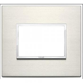 Placa 3 Módulos Titanio Eikon Evo Vimar 21653.08