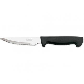 Arcos Cuchillos de Mesa, Cuchillo Chuletero Cuchillo de Mesa, Hoja de Acero Inoxidable Nitrum de 115 mm, Mango de Polipropileno Color Negro