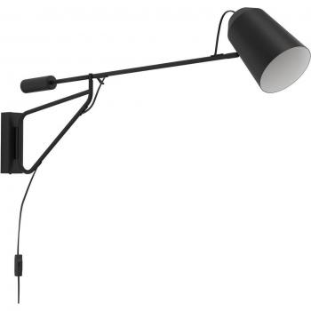 Aplique de Pared Eglo Loreto 1 con brazo largo y enchufe