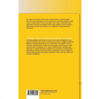 English Rhythms in Russian Verse: Joseph Brodsky's Experiment - Trends in Linguistics Series