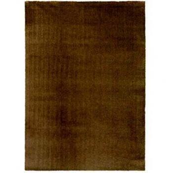 Alfombra lavable de poliamida beige, pelo medio, 60x115 cm