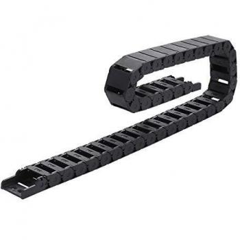 UKCOCO 15 x 30 mm plástico Towline Cable Wire Carrier Flexible anidado Semi cerrado cadena de arrastre para herramientas CNC