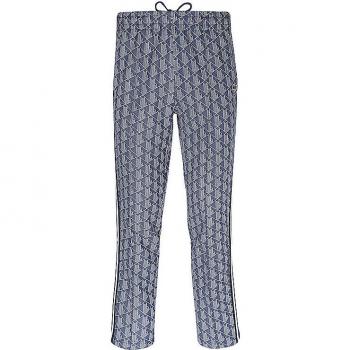 Pantalón de chándal Lacoste Paris de jacquard con monograma para hombre, color azul, talla L