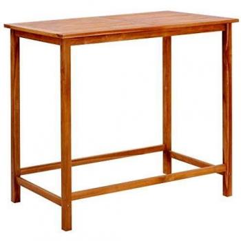 vidaXL Outdoor Bar Table 120x65x110 cm Solid Teak