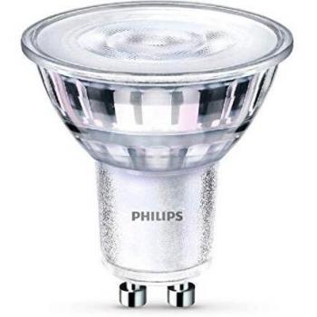 Philips - Bombilla LED Foco GU10 Cristal, 5 W Equivalente a 65 W, Luz Blanca Neutra, No Regulable - Pack de 1
