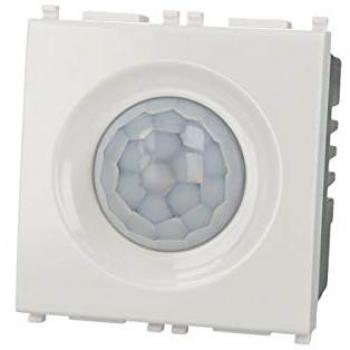 Sensor Infrarrojo de Movimiento con Temporizador 220V 50Hz 2M Blanco Compatible con Vimar Plana