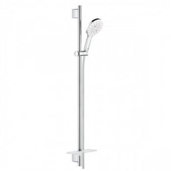 Set de Ducha Rainshower SmartActive 130 con Barra de Ducha de 90 cm y 3 Tipos de Rocío - Color Blanco Lunar