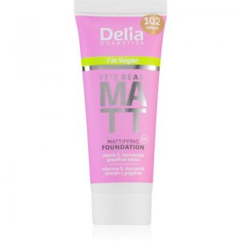 Delia Cosmetics It's Real Mattifying Foundation Shade 102 Natural 30 ml