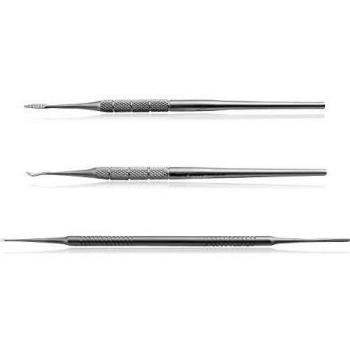Set Pedicura Profesional Blizzard - 13 cm Lima Uñas Encarnadas, 13 cm Excavador, 16 cm Lima/Cureta - Acero Inoxidable Forjado Alemán - Podología Profesional - Dispositivos Médicos, Marcado CE