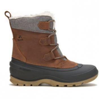 Kamik Snowgem Lo Women's Waterproof Winter Boots (Cognac)