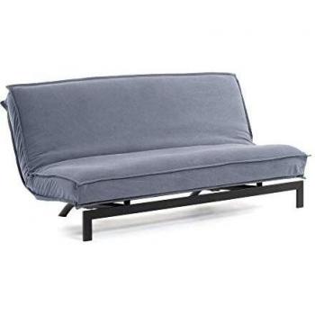 Kave Home - Sofá Cama Eveline 195 cm Azul Estructura Metal
