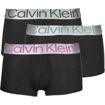 Calvin Klein - Pack de 3 bóxers cortos negros lisos de hombre