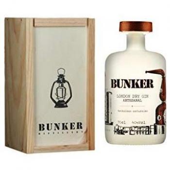 Ginebra Premium Nacional Artesanal BUNKER de 70 cl Longon Dry Gin.